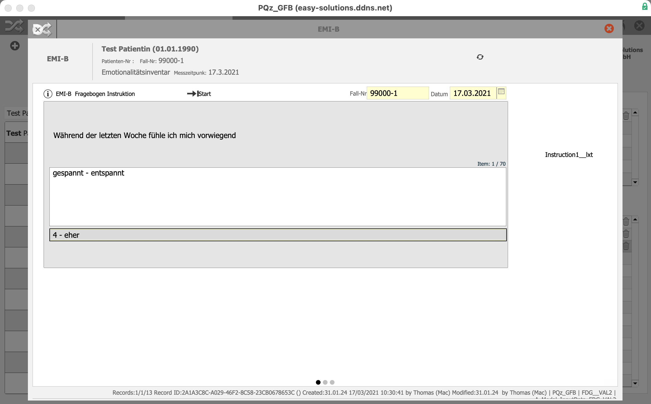 Screenshot WMO overview